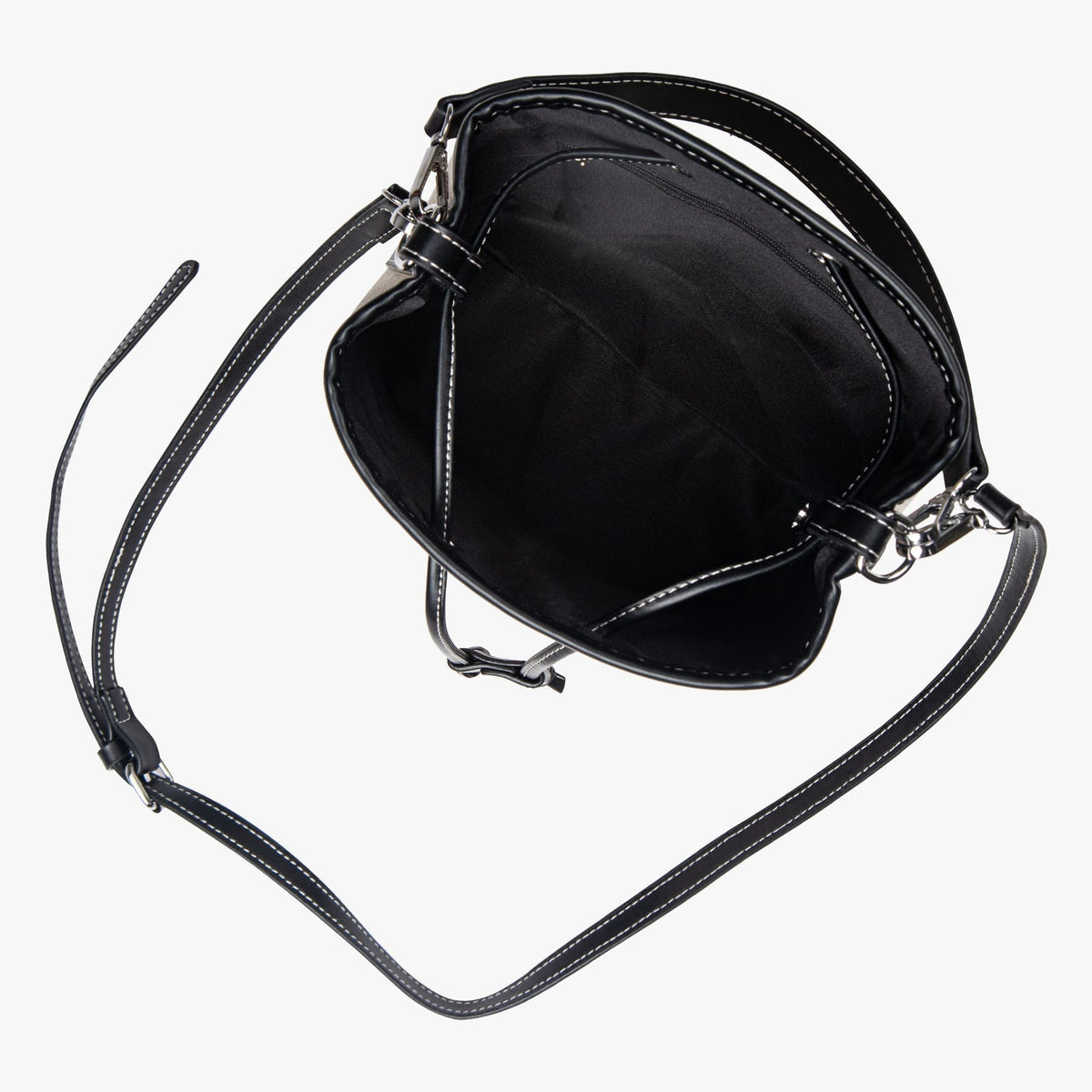 Petit sac seau en toile légère à cordon