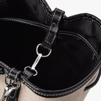 Petit sac seau en toile légère à cordon