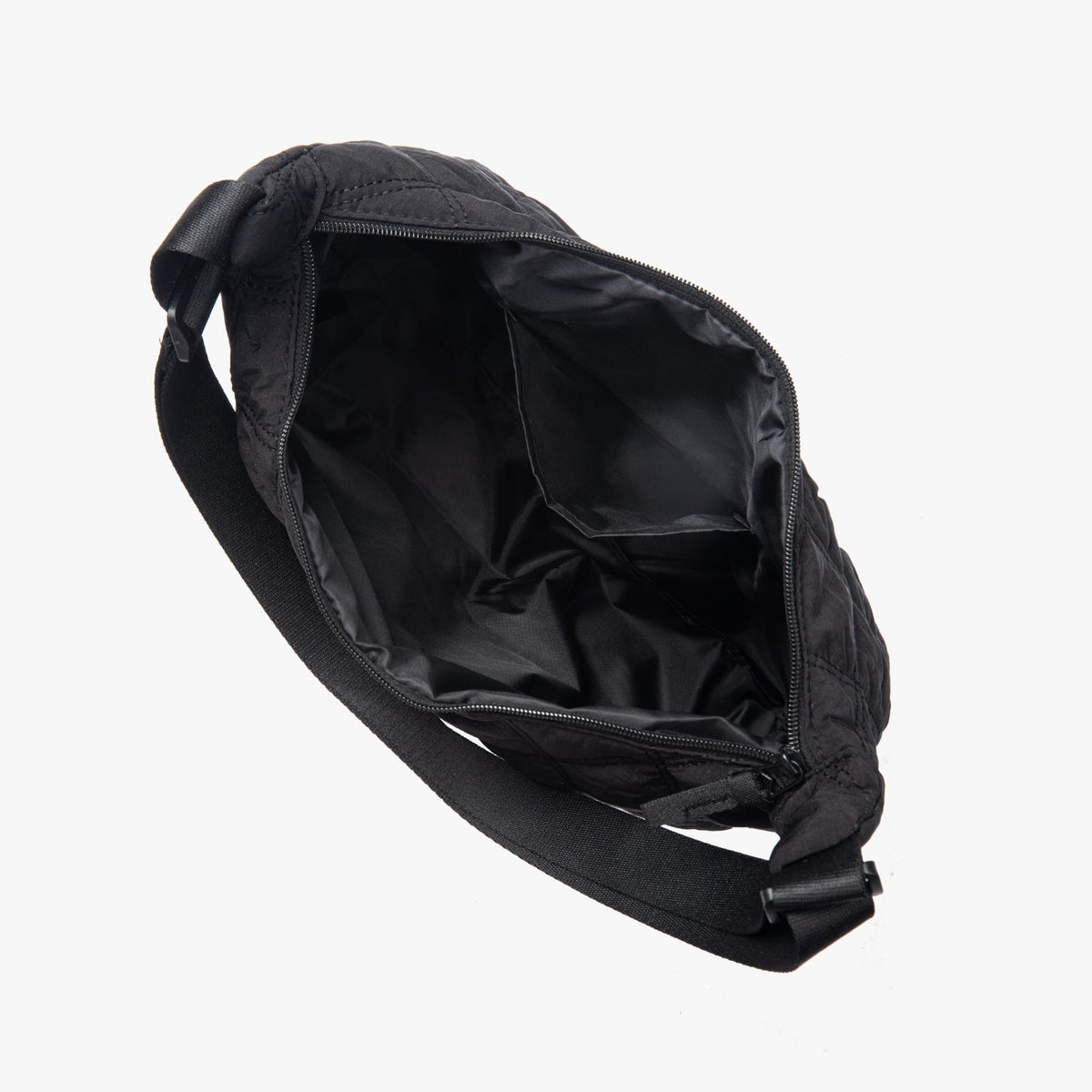 Sac bandoulière matelassé en nylon à motif losange
