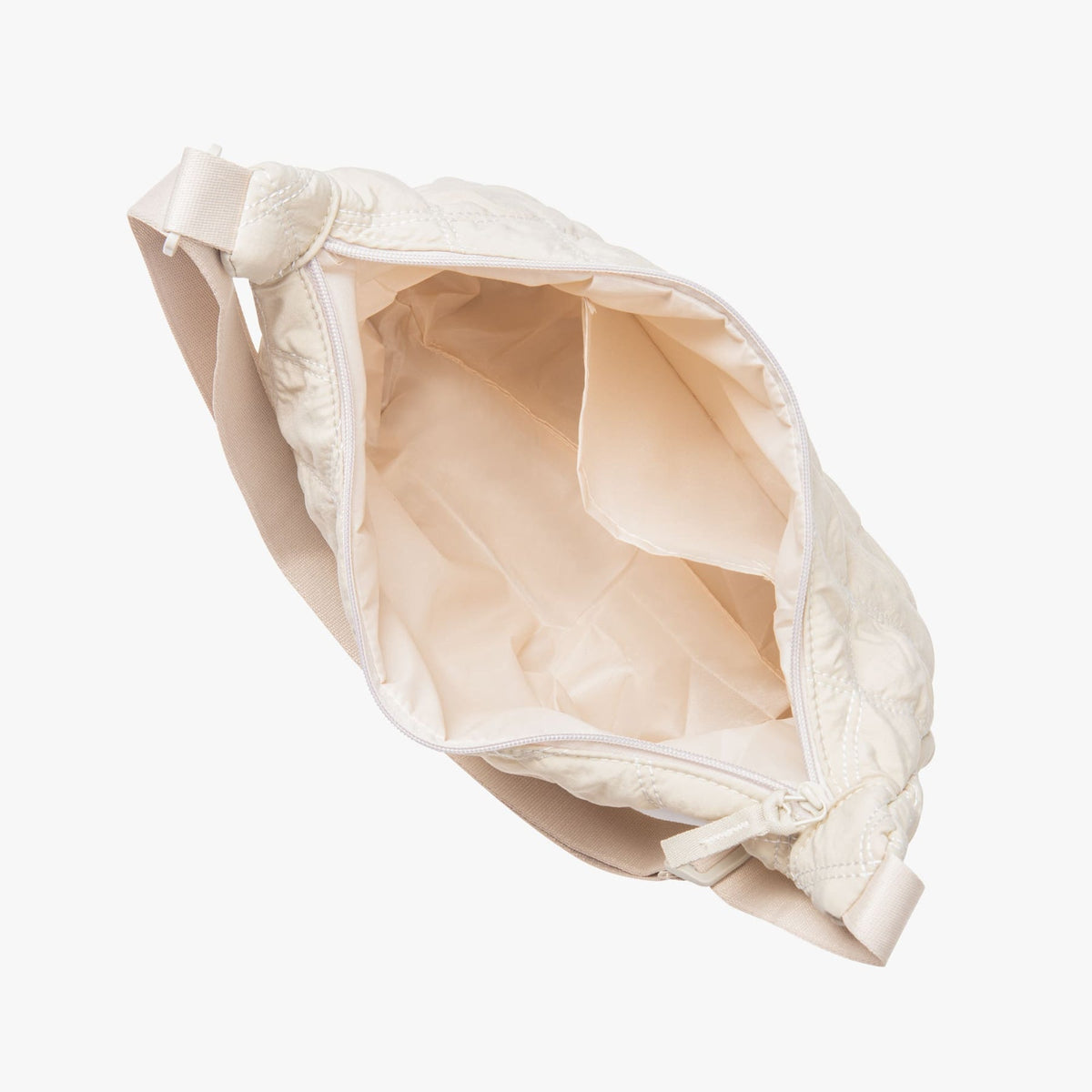Sac bandoulière matelassé en nylon à motif losange