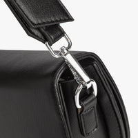Petit sac bandoulière demi-lune en simili cuir