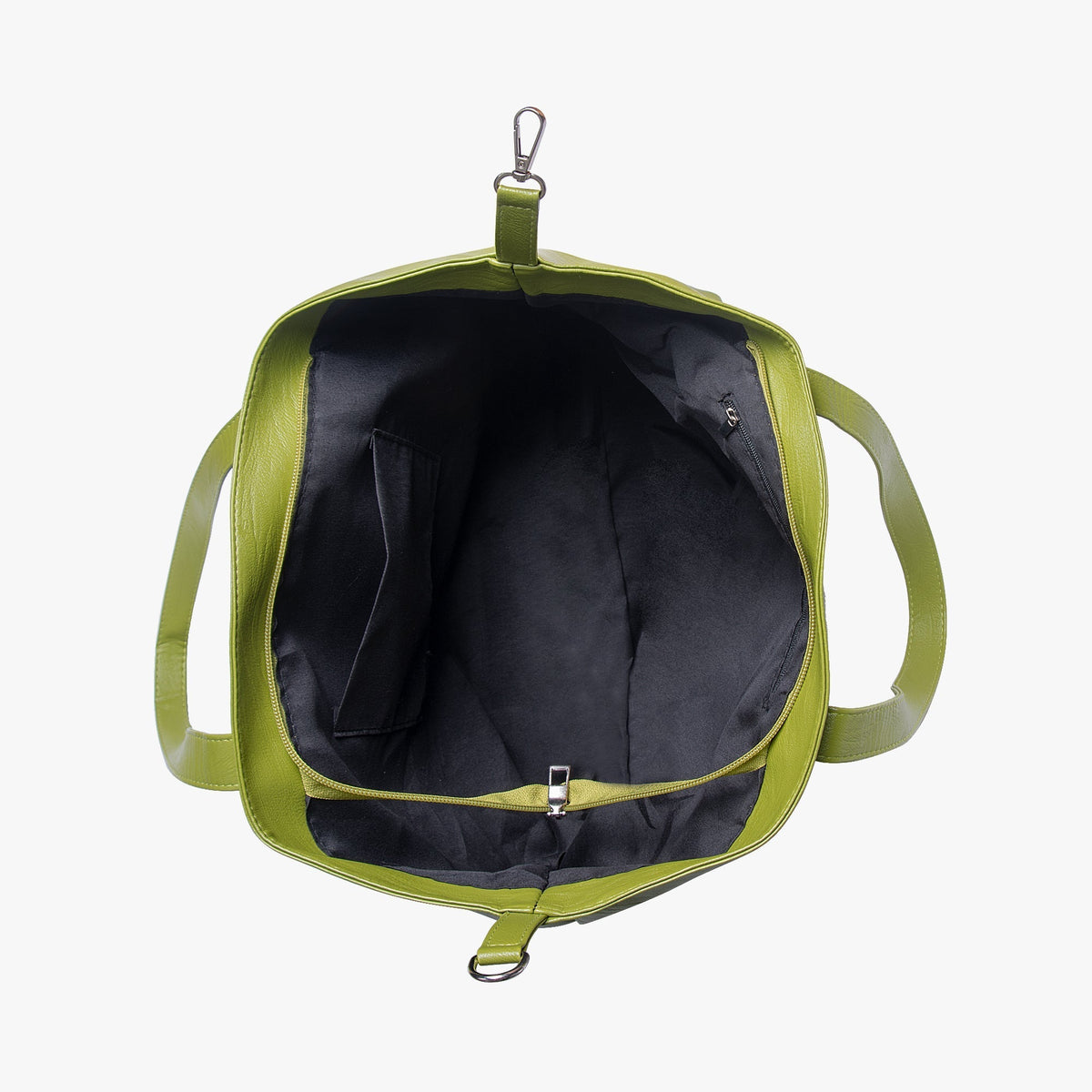 Sac cabas en simili cuir avec porte-clés intégré