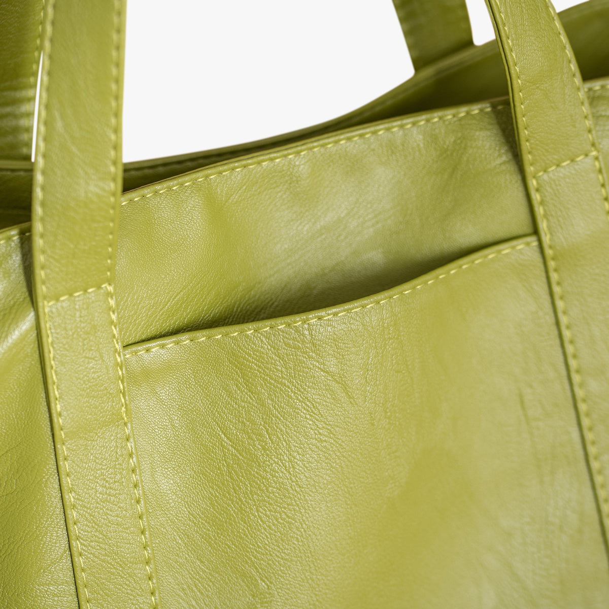 Sac cabas en simili cuir avec porte-clés intégré