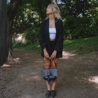 Sac bandoulière vintage en simili cuir avec pompon