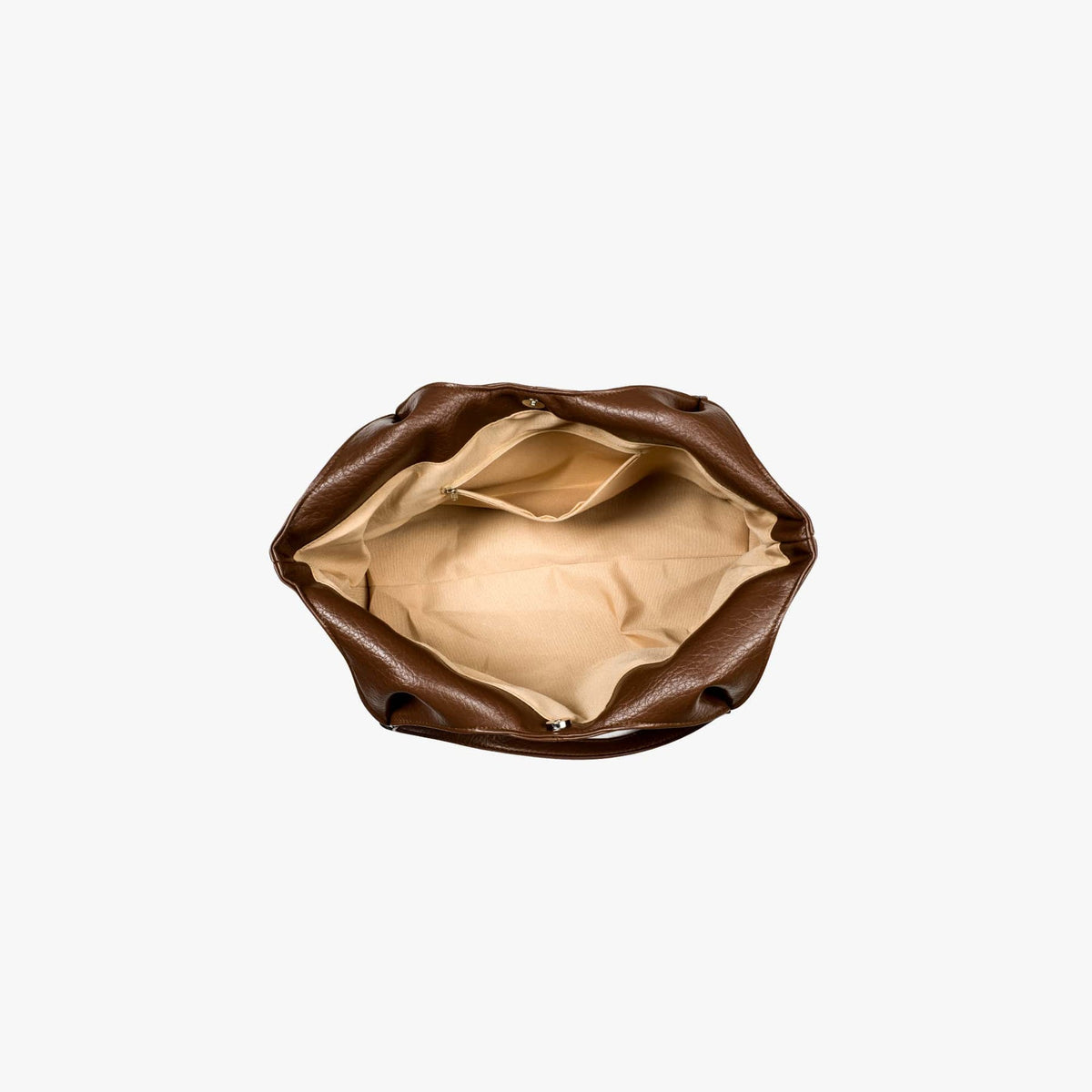 Sac hobo cabas minimaliste en simili cuir grainé