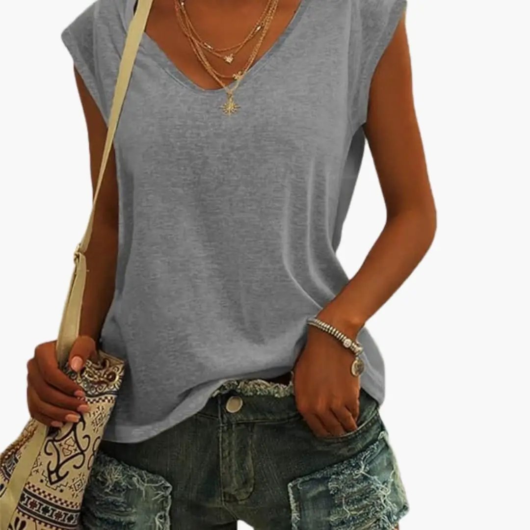 T-Shirt Décontracté Sans Manches pour Femme