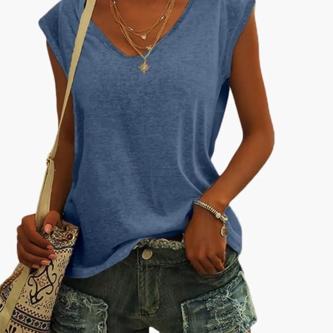 T-Shirt Décontracté Sans Manches pour Femme