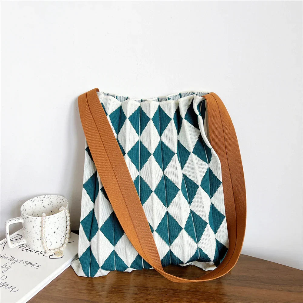 Sac cabas pliable bicolore en polyester résistant