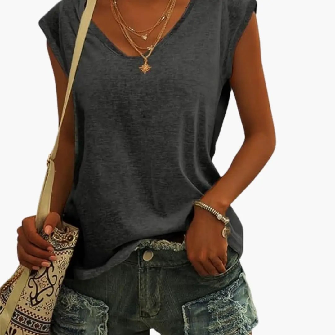 T-Shirt Décontracté Sans Manches pour Femme