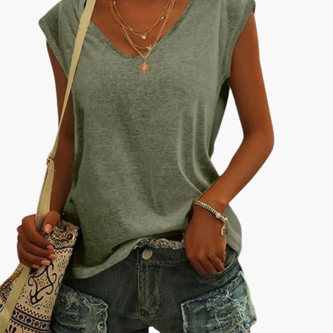 T-Shirt Décontracté Sans Manches pour Femme