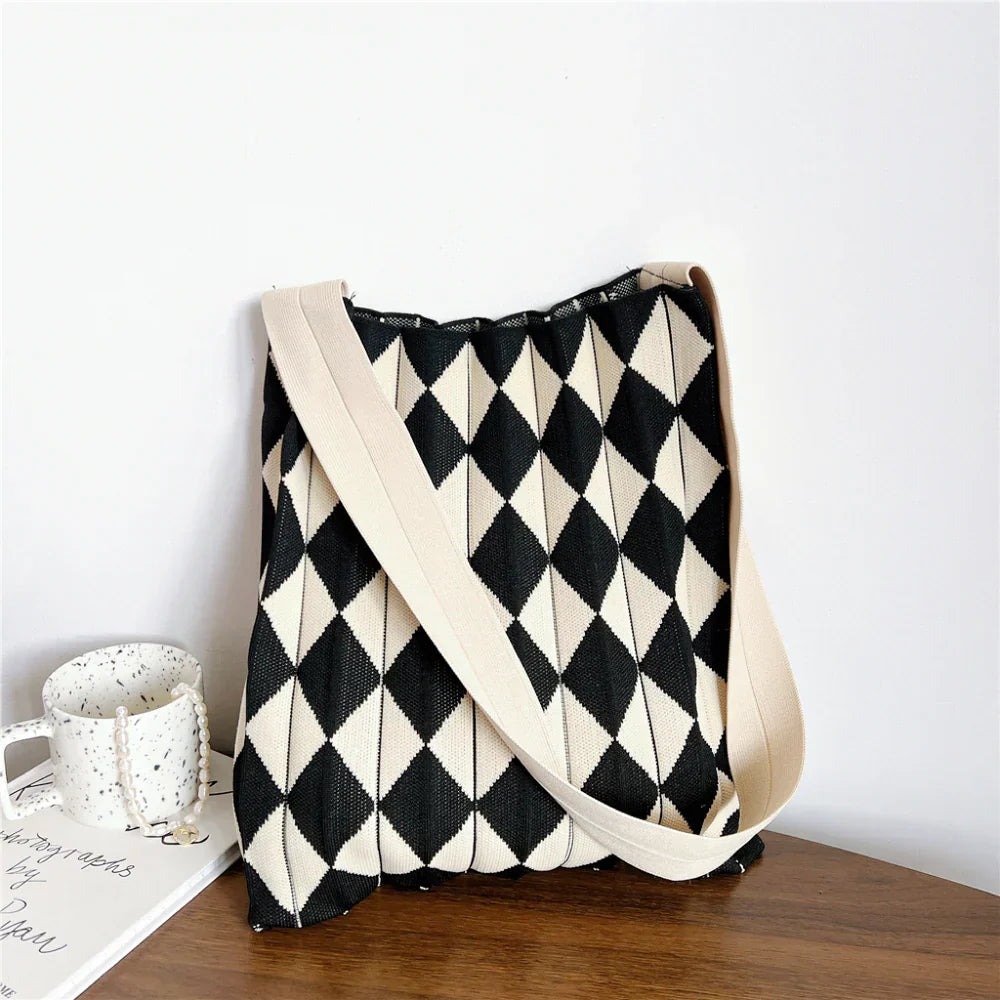 Sac cabas pliable bicolore en polyester résistant