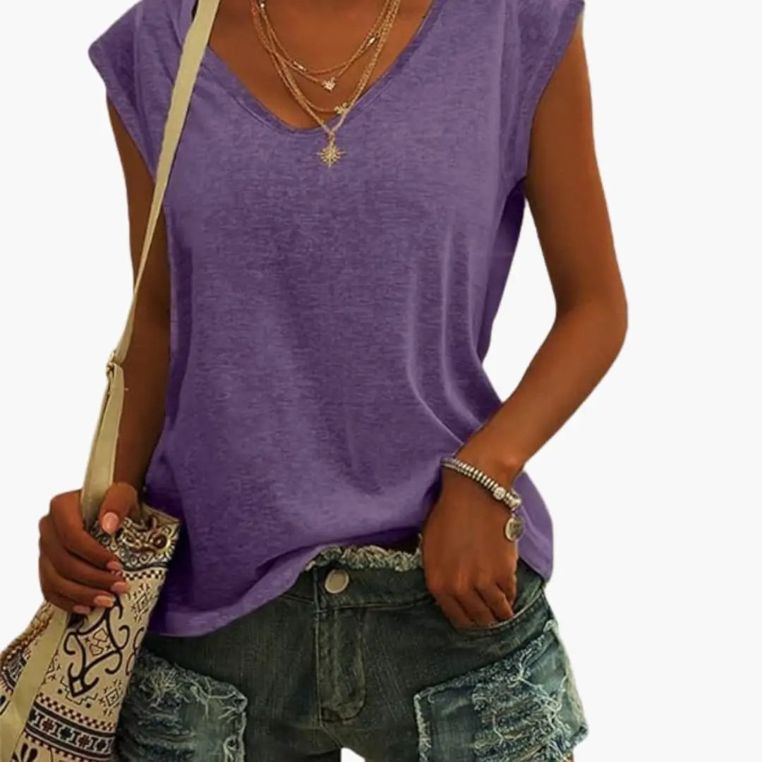 T-Shirt Décontracté Sans Manches pour Femme