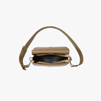 Petit sac bandoulière demi-lune en simili cuir