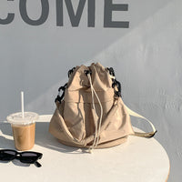 Sac seau bandoulière en nylon à cordon