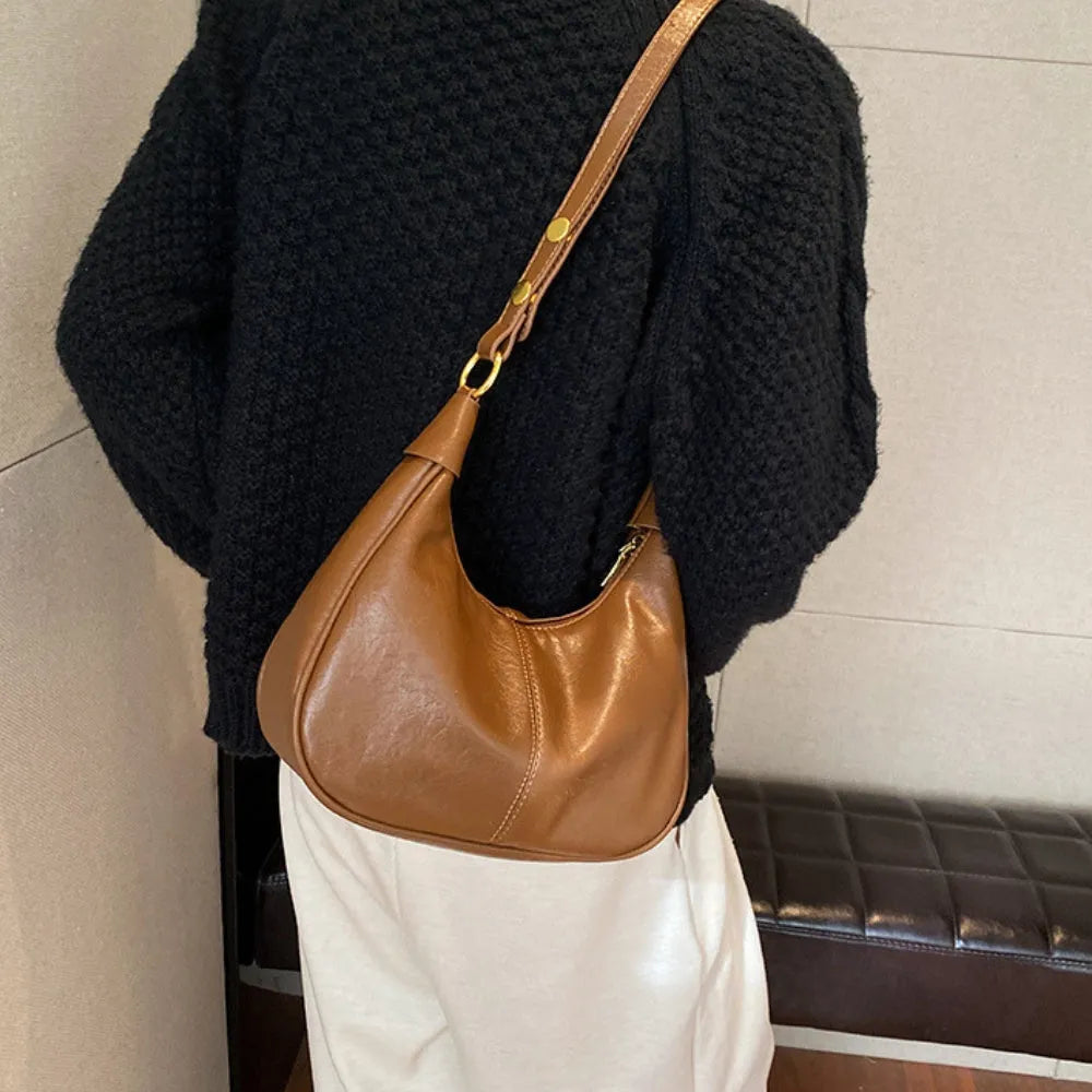 Sac bandoulière en simili cuir à sangle réglable