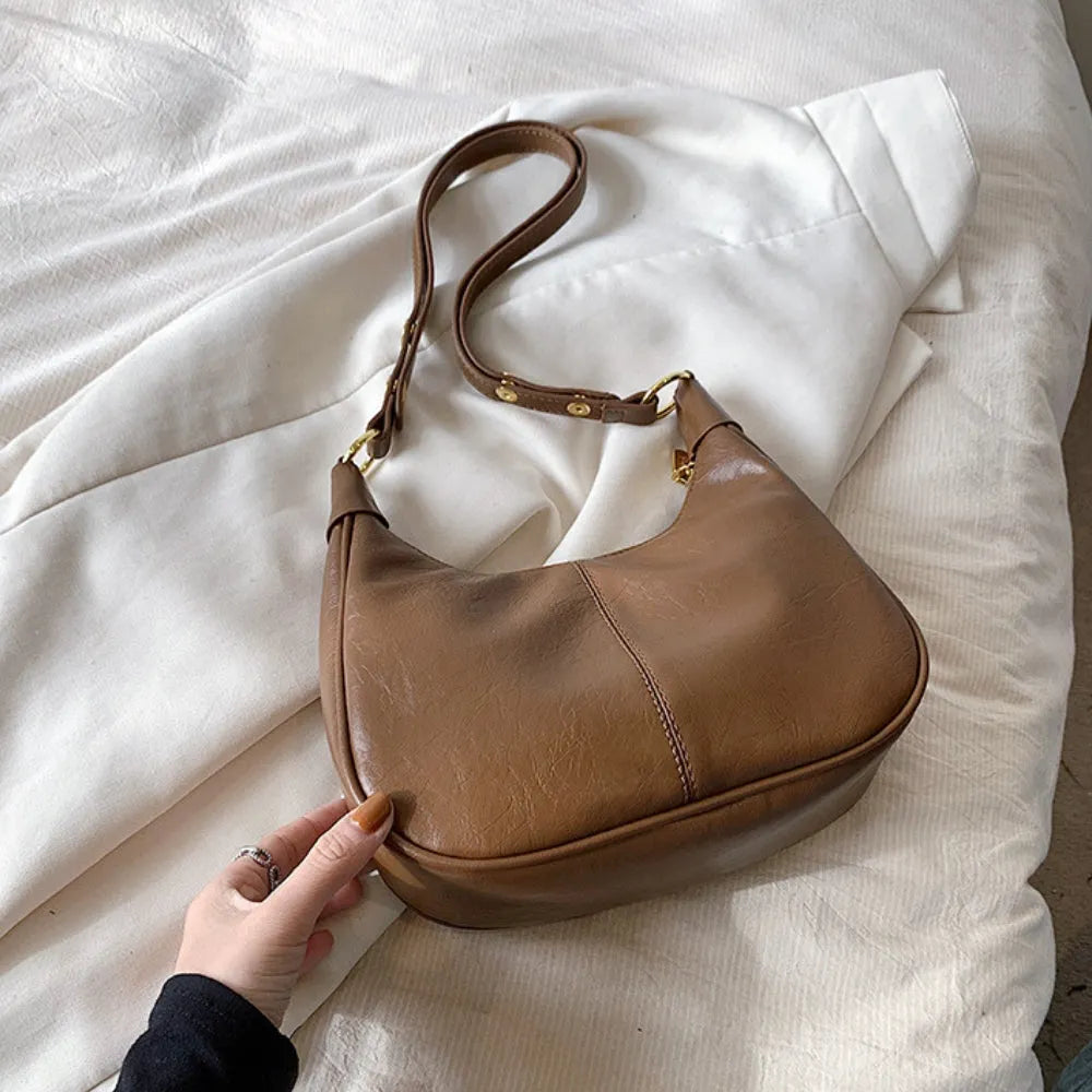 Sac bandoulière en simili cuir à sangle réglable