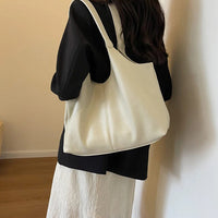 Sac hobo cabas minimaliste en simili cuir grainé
