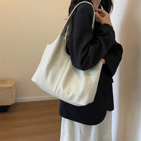 Sac hobo cabas minimaliste en simili cuir grainé