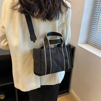 Petit sac bandoulière matelassé en coton et nylon