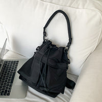 Sac seau bandoulière en nylon à cordon
