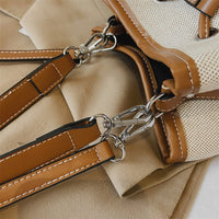 Petit sac seau en toile légère à cordon