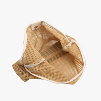 Sac hobo en paille tressée avec pochette amovible