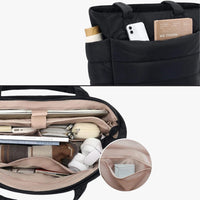 Sac cabas en nylon ultra léger zippé