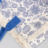 Sac cabas en toile texturée à motifs colorés