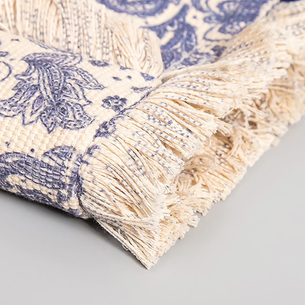 Sac cabas en toile texturée à motifs colorés