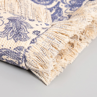 Sac cabas en toile texturée à motifs colorés