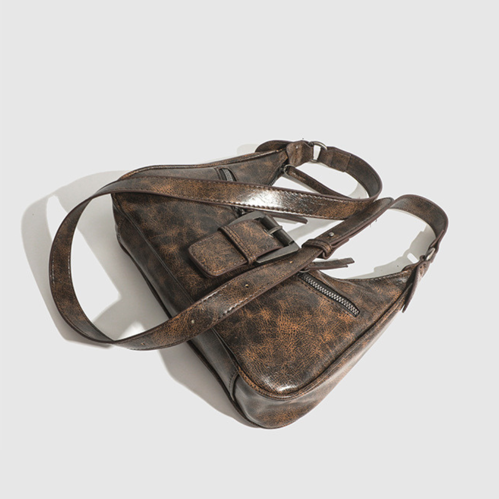 Sac bandoulière style Y2K en simili cuir