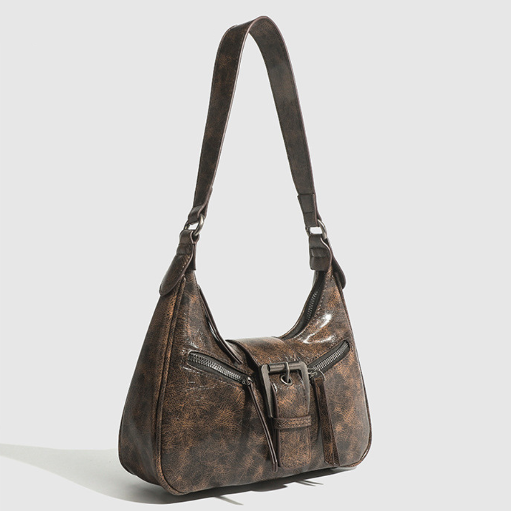 Sac bandoulière style Y2K en simili cuir