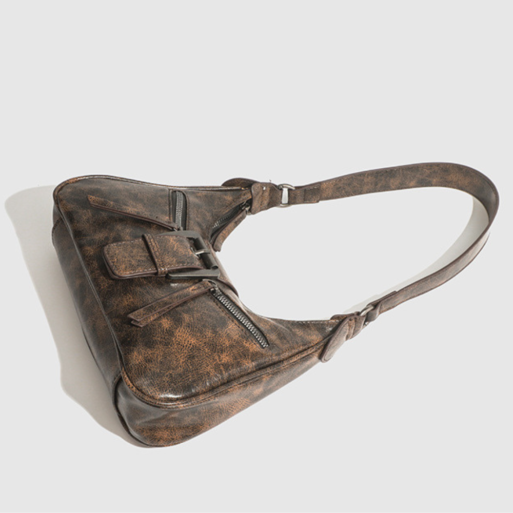 Sac bandoulière style Y2K en simili cuir