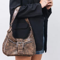 Sac bandoulière style Y2K en simili cuir