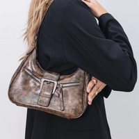 Sac bandoulière style Y2K en simili cuir