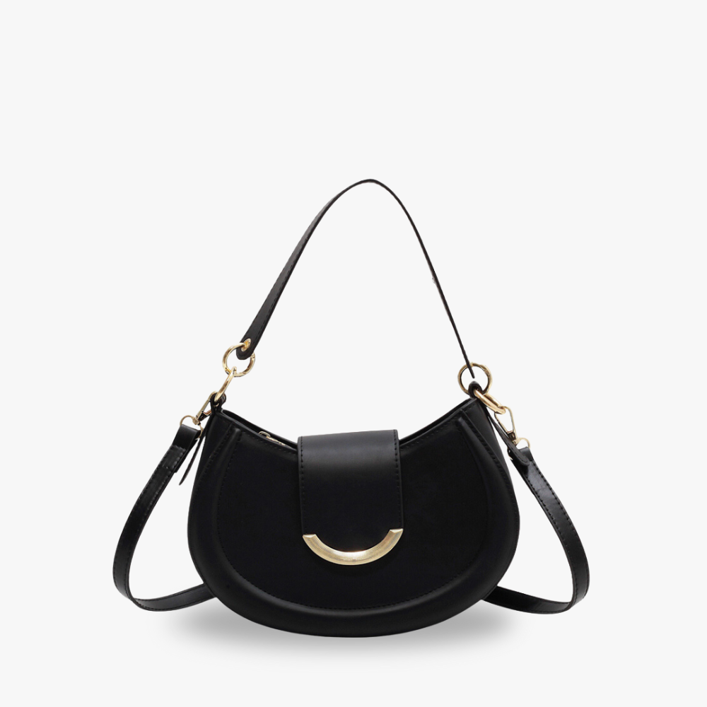 Petit sac bandoulière en simili cuir avec anse courte
