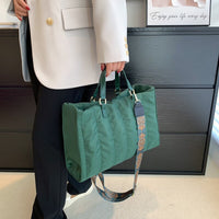 Sac cabas matelassé en coton et nylon