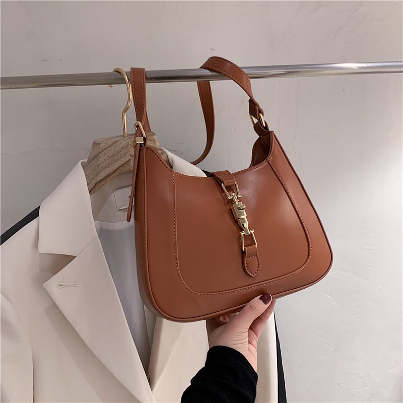 Sac porté épaule vintage à fermoir métallique