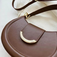 Petit sac bandoulière en simili cuir avec anse courte