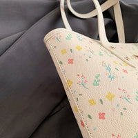 Sac cabas pour les cours en simili cuir à motifs
