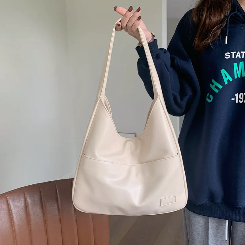 Sac hobo en simili cuir pour ordinateur