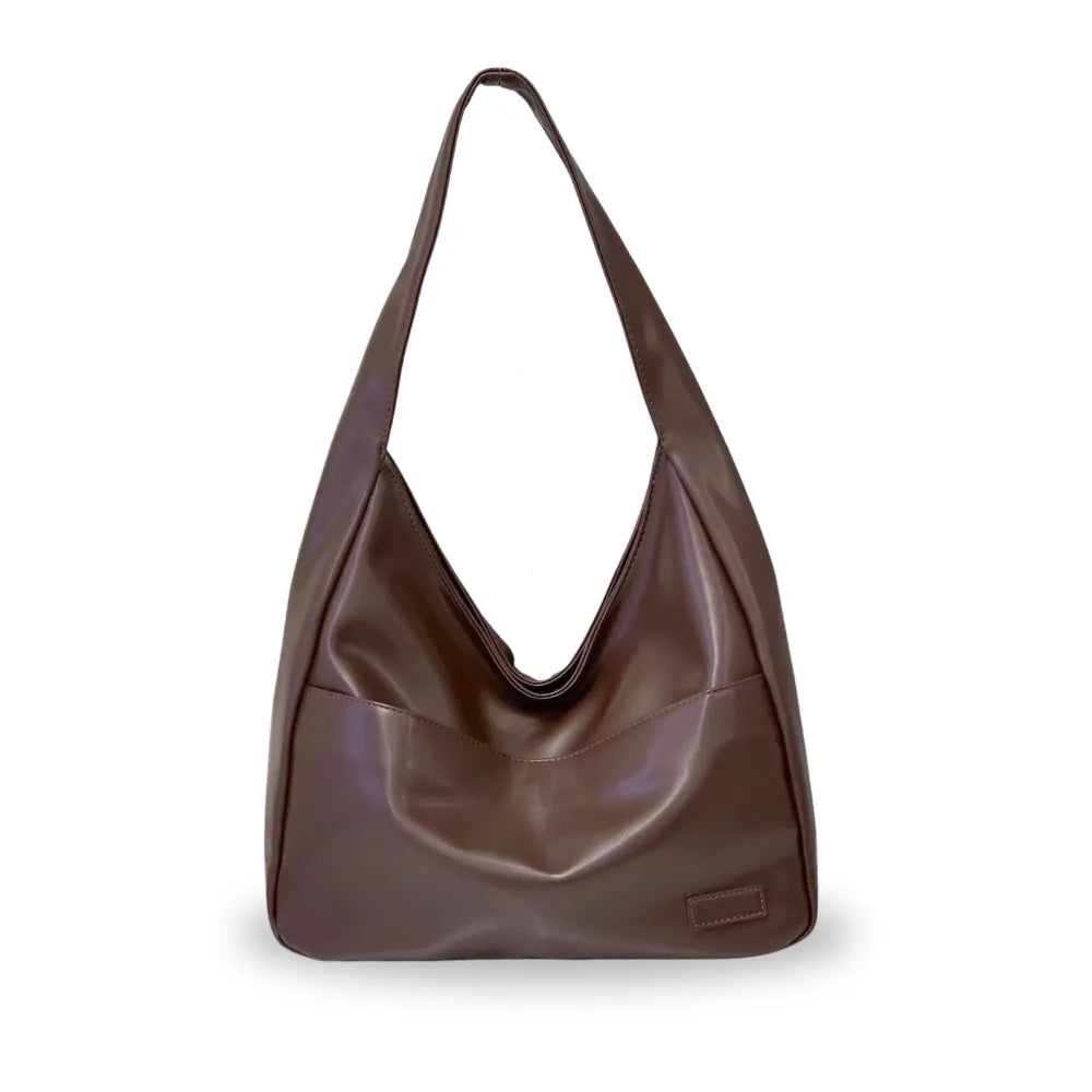 Sac hobo en simili cuir pour ordinateur