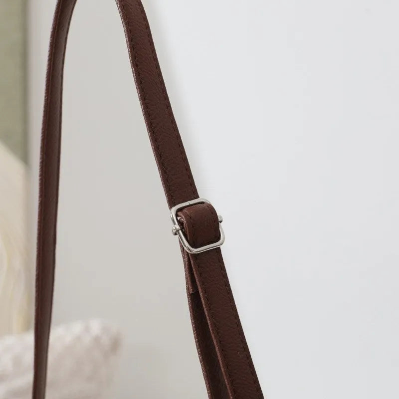 Sac bandoulière en paille et simili cuir