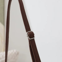 Sac bandoulière en paille et simili cuir