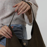 Sac hobo en suédine pour ordinateur 13 pouces