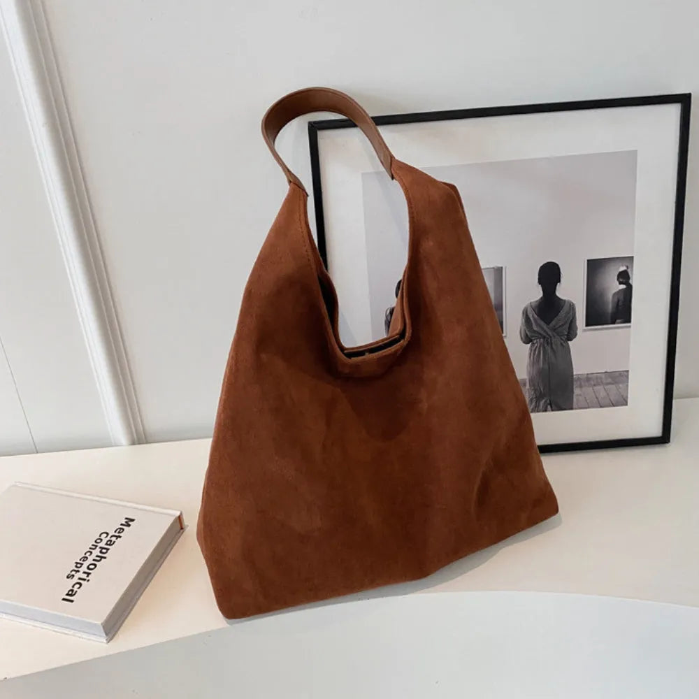 Sac hobo en suédine pour ordinateur 13 pouces