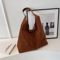 Sac hobo en suédine pour ordinateur 13 pouces