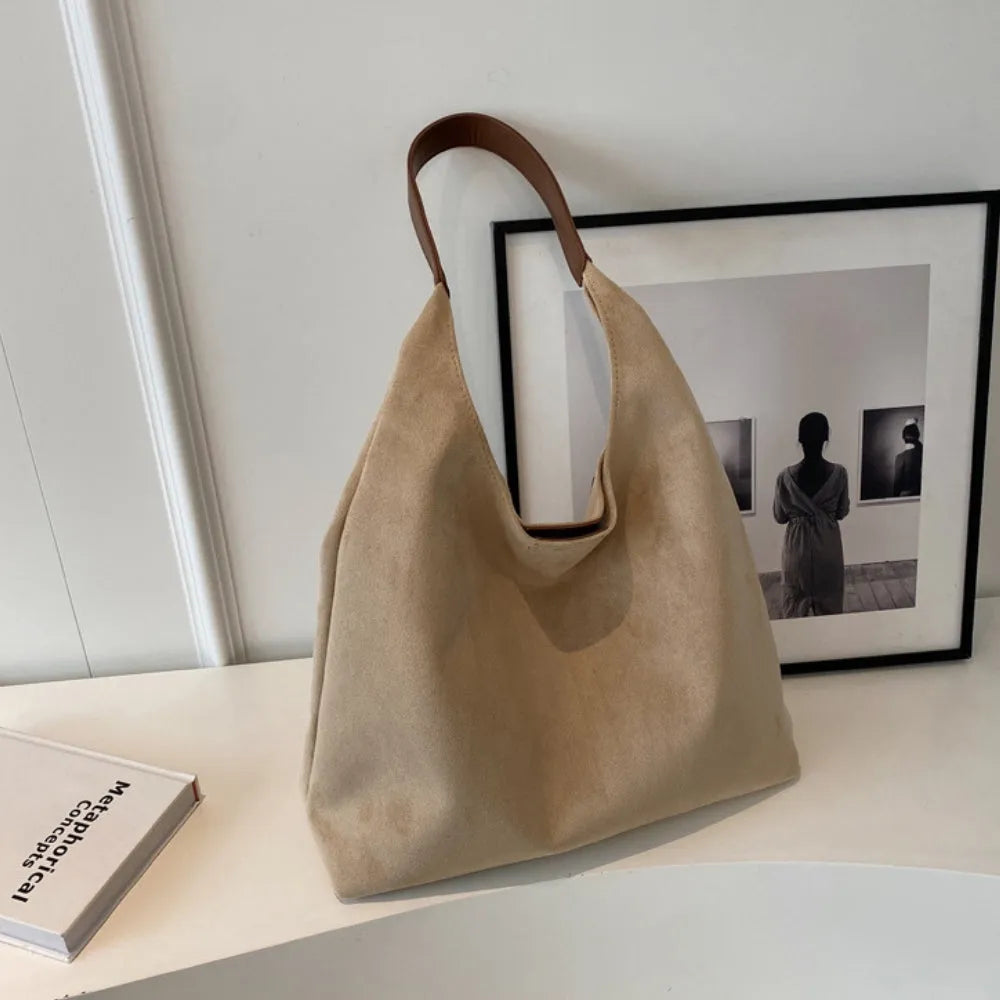 Sac hobo en suédine pour ordinateur 13 pouces