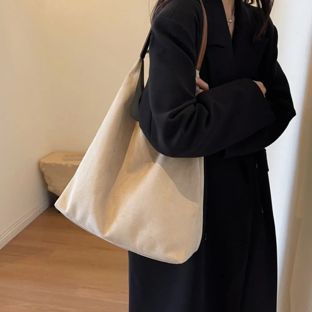 Sac hobo en suédine pour ordinateur 13 pouces