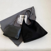 Sac hobo en suédine pour ordinateur 13 pouces
